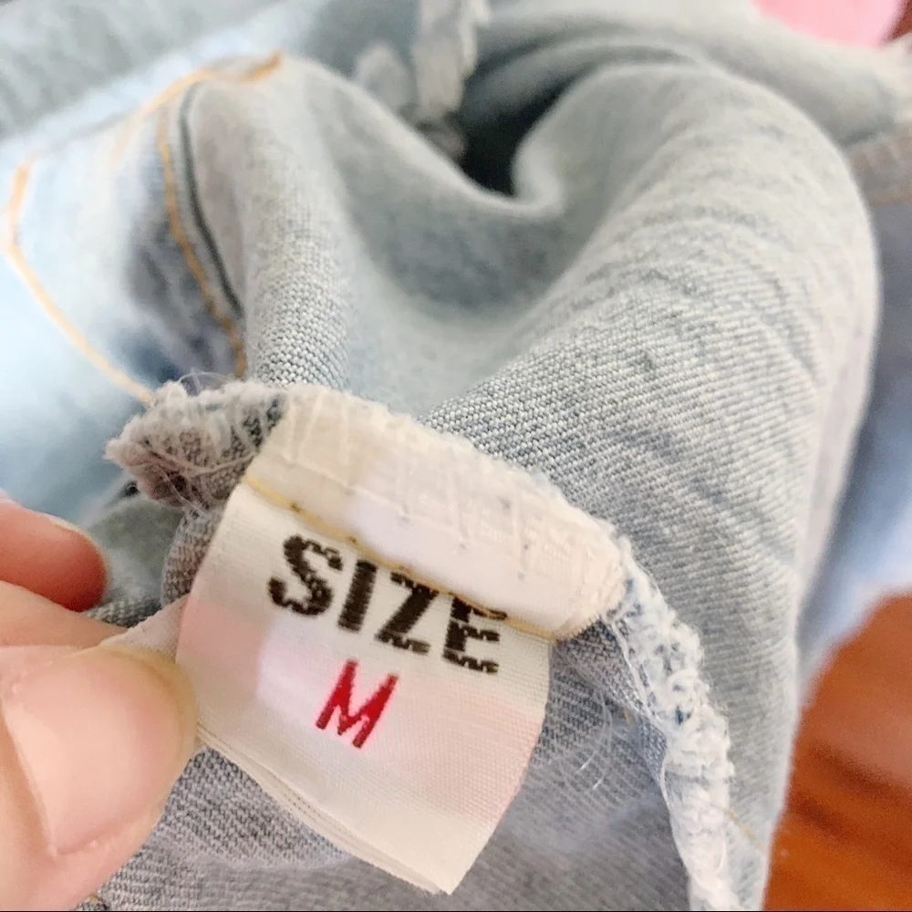 High Rise Light Wash Denim Mini Skirt M​​​​​​​​​​​​​​​​​​​​​​​​​​​​​